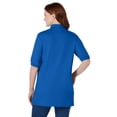 thumbnail image 2 of Woman Within Plus Size Elbow-Sleeve Polo Tunic, 2 of 6