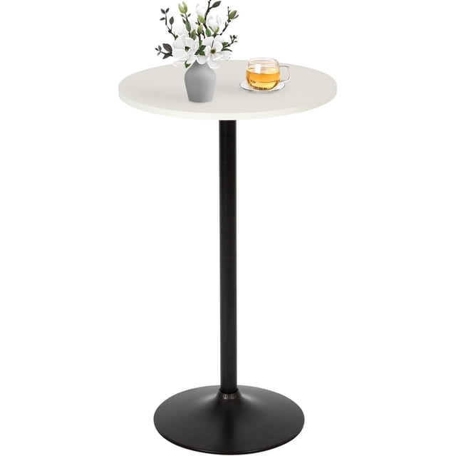 Bistro Bar Table 40 Inch Round Table Height Top Pub Table Cocktail for Home, Kitchen and Dining Room