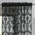 thumbnail image 2 of Warm Home Designs 54" W x 84" L Black Lace Curtains. FI Black 84, 2 of 4