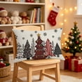 thumbnail image 4 of Tyidzon Christmas Pillow Covers 12 x 20 inch Xmas Tree Decorative Throw Pillow Covers, Soft Pillowcases Cushion Case for Couch Holiday Party Decor, 4 of 8
