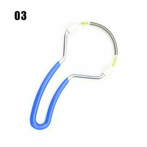 Facial Hair Remover Spring Plastic Manual Hair Threader Hair Removal Tool Hair Epilator for Chin Forehead Upper Lip New Spring Facial Hair Remover Blue - Facial Hair Remover Spring Plastic Manual Hair Threader Hair Removal Tool Hair Epilator for Chin Forehead Upper Lip New Spring Facial Hair Remover Blue -