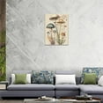 thumbnail image 6 of Vintage Mushroom Botanical Wall Art Mushroom Kitchen Decor Canvas Prints Painting Rustic Country Fungus Pictures Framed Artwork Office Home Decoration for Dining Living Room Bedroom Bathroom 12"x16", 6 of 6