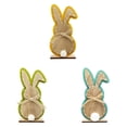 thumbnail image 1 of YWIYIUD 3PCS Easter Rabbit Table Decorations Wooden Rabbit Spring Tiered Tray Decorations Farmhouse Rustic Table Centerpiece for Easter Home Spring Garden Party Tabletop Decor 6inch, 1 of 9