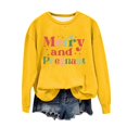thumbnail image 2 of EGNMCR Chandail en Molleton de Noël Col Rond Imprimé Ample Manches Longues Sans Capuche, 2 of 4