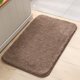 thumbnail image 1 of Nvzi Alfombrilla de baño antideslizante lavable, alfombra decorativa para baño, alfombrilla de suelo gruesa y absorbente de felpa, marrón, 24 x 35,4 pulgadas, 1 pieza., 1 of 5
