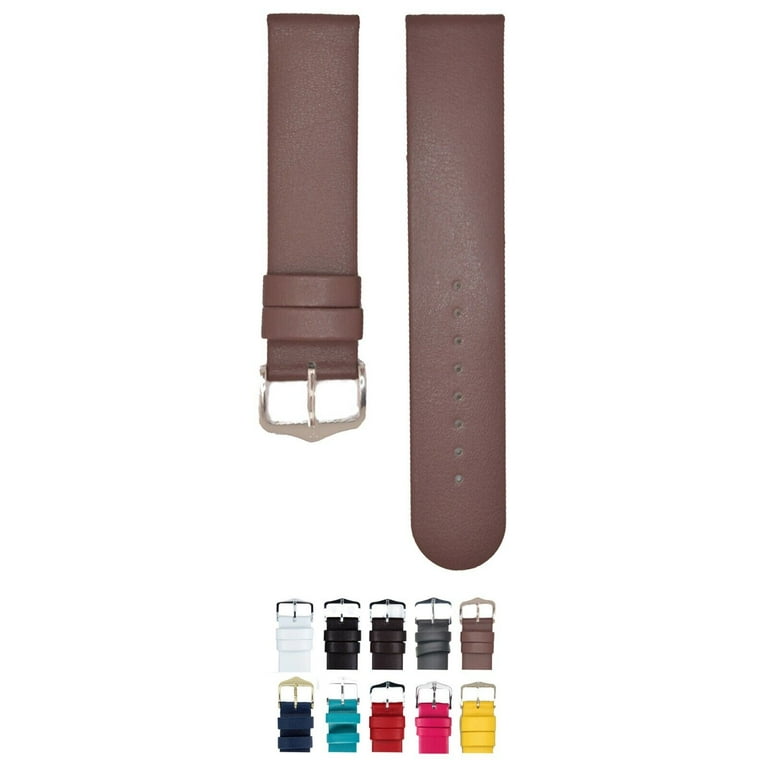 HIRSCH Scandic Italian Calfskin Watch Strap Taupe L 20mm