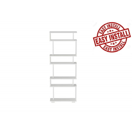 Mud Room Designs Small Spaces KRATEZ Book Shelf, Book Shelf Organizer, Modern Design Book Shelf, Modern Design Bookcase and Book Shelf 5 & 3 Shelf- Wooden Bookshelf for Small Spaces White Bookcase ()