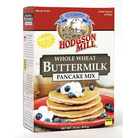 (2 Pack) Hodgson Mill Whole Wheat Buttermilk Pancake Mix, 16