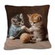 thumbnail image 2 of Cats Pillow Cover Cute Pet Pillow Bedroom Home Sofa Decorative Cushion Cover, 2 of 6