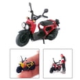 thumbnail image 3 of Simulación de motocicleta en miniatura CUTICAT 1:64 Accesorios de decoración rojo, 3 of 5