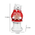 thumbnail image 2 of 1pcs Bear With Star Figurine Statues, Christmas Bear With Star Resin Ornaments for Home Decor Accents Living Room Office Bookself Tabletop Mantle Christmas Decoration, 2 of 4