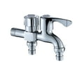 thumbnail image 1 of Bathroom Sink Mixer 4-point Interface Double Head Brass Water Valve Kitchen Mixer Tap, 1 of 7