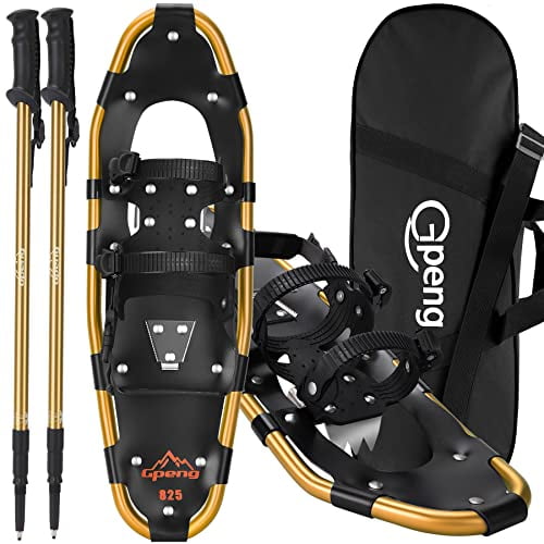 Gpeng 3in1 Xtreme Lightweight Terrain Snowshoes for Men Women Youth