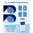 thumbnail image 2 of Filtro para bañera de hidromasaje POOLPURE PLFPRB25-IN Sustituye C-4326, 1 paquete, 2 of 8