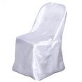 thumbnail image 7 of Efavormart White Shinny Satin Folding Chair Covers Dinning Event Slipcover For Wedding Party Banquet Catering, 7 of 7