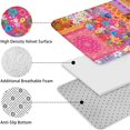 thumbnail image 5 of Bright Pioneer Flower Patchwork Bathroom Rugs Sets 3 Piece,Toilet Cover Set,Absorbent Non Slip Bathroom Mats Sets with U-Shaped Contour Rug Toilet Rug Set, 5 of 5