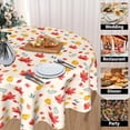 thumbnail image 4 of Watercolor Maple Leaves Table Cloth - Fall Floral Leaf Tablecloth Botanical Flowers Table Cover Round Plant Circle Table Clothes 60 Inch for Picnic Party Dining Room, 4 of 6