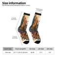 thumbnail image 2 of Cauagu Colorful Owl Tattoo Art Print Crew Socks for Women and Men,Adult Athletic Running Socks 1-Pair Sports Socks Work Gear Socks with Moisture Wicking, 2 of 6