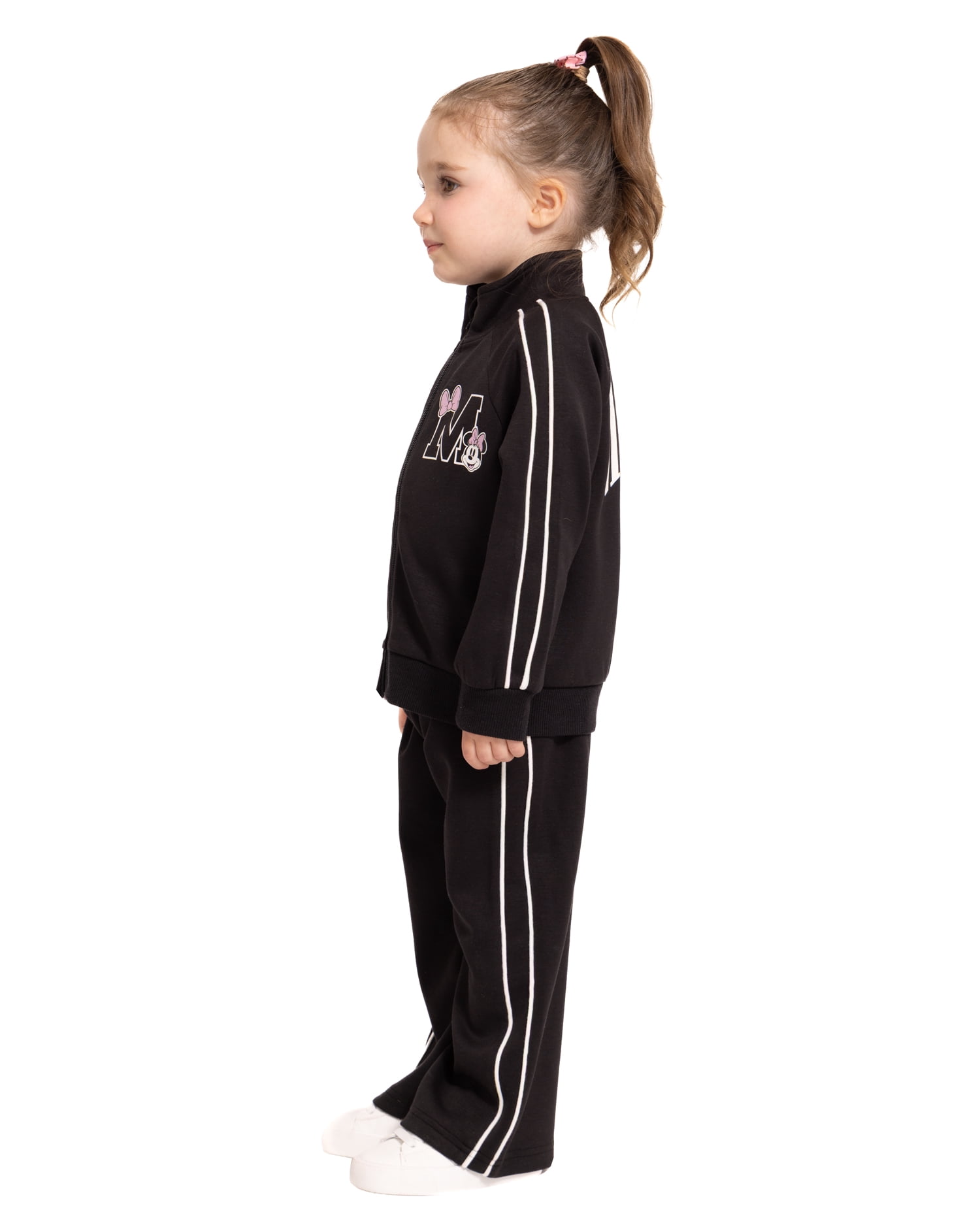 Minnie Mouse Toddler Girls Full Zip Tracksuit, Sizes 12M-5T