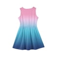 thumbnail image 4 of Grblisyd Girls Summer Dress Casual Sleeveless Gradient A-line Dress Flowy Crew Neck Tank Dress 7-8 Years, 4 of 5
