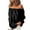 Black-L, variant on Womens Off Shoulder Tops Linen Cotton Tops Long Sleeves Ruffle Balloon Sleeve Shirts Casual Blouses