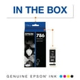 thumbnail image 3 of EPSON 786 DURABrite Ultra Ink Standard Capacity Black Cartridge (T786120-S) Works with WorkForce WF-5110, WF-5190, WF-5620, WF-5690, 3 of 6