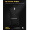 thumbnail image 2 of Men's Water-resistant Outerwear Vests, Stretch Windproof Vest for Cycling, Running, Golf (Black XL), 2 of 7