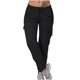 thumbnail image 1 of ICHUANYI Clearance Women's Casual Loose Pocket High-waisted Loose Pants Leggings For Women(Black, XS) ICHUANYI WER2023080705506, 1 of 7