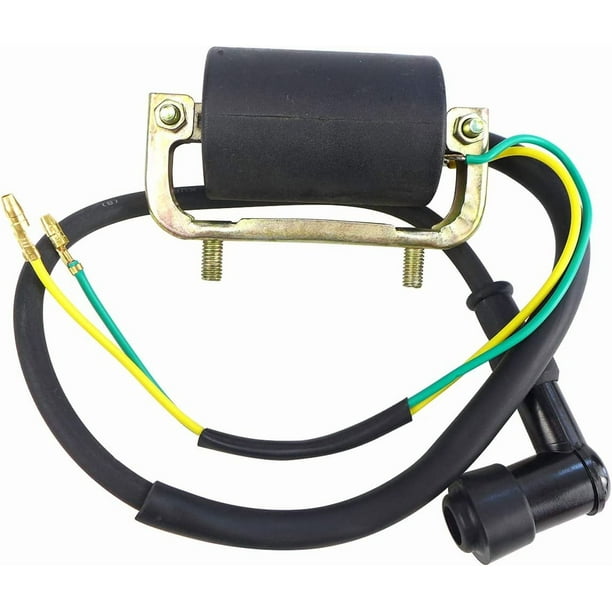 Bobina de encendido con tapa para Honda CT90 CM91 C90M Trail 1966-1979. Reemplaza 30530-102-780, color negro.