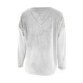 thumbnail image 5 of Gkeoshab Womens Tops Women's Loose Fit Velvet Top - Polyester Velour Pullover for Casual & Dressy Wear White XXL, 5 of 8