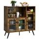 thumbnail image 1 of Mueble industrial Costway despensa de madera marrón rústico, 1 of 4