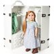 thumbnail image 1 of THE QUEEN'S TREASURES 18 Inch Doll Clothes Storage Case Furniture, Fully Assembled White Wooden Trunk Includes Vanity, Stool, Hangers, Compatible for Use with American Girl Dolls, Clothes & Shoes, 1 of 5