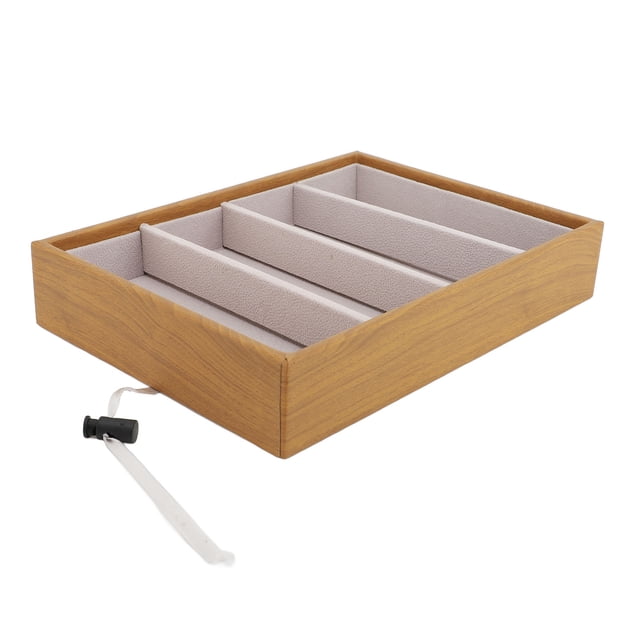 Bandeja Organizadora De Gafas De Sol, Caja De Bandeja Para Gafas, Terciopelo Con 4 Ranuras Para Reloj