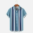 thumbnail image 4 of EQWLJWE Men's Short Sleeve Shirt Men's Summer Fashion Hawaiian Style Short Sleeve Casual Shirts, 4 of 5