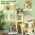 thumbnail image 4 of PawHut 63 Inch Cat Tree, Star and Moon Themed Cat Tower for Indoor Cats, 4 of 10