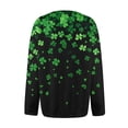 thumbnail image 4 of Womens Saint Patrick's Day Cardigan Sweaters Shamrock Pattern Long Sleeve Button Down Cardigan Saint Patrick's Day Gifts, 4 of 5