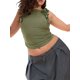thumbnail image 4 of Txlixc Chaleco plisado femenino txlixc, blusa sólida de cuello redondo sin mangas anudada Txlixc moda, 4 of 5