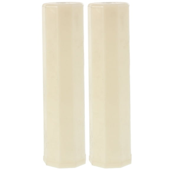 Minkissy 2-Pack Lightweight White Plastic Fishing Rod Holders Ground Stand Secure Support for Bank and Shore Fishing