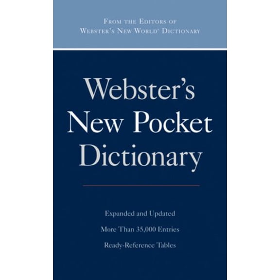 Pre-Owned Webster's New Pocket Dictionary (Paperback) 0470768932 9780470768938
