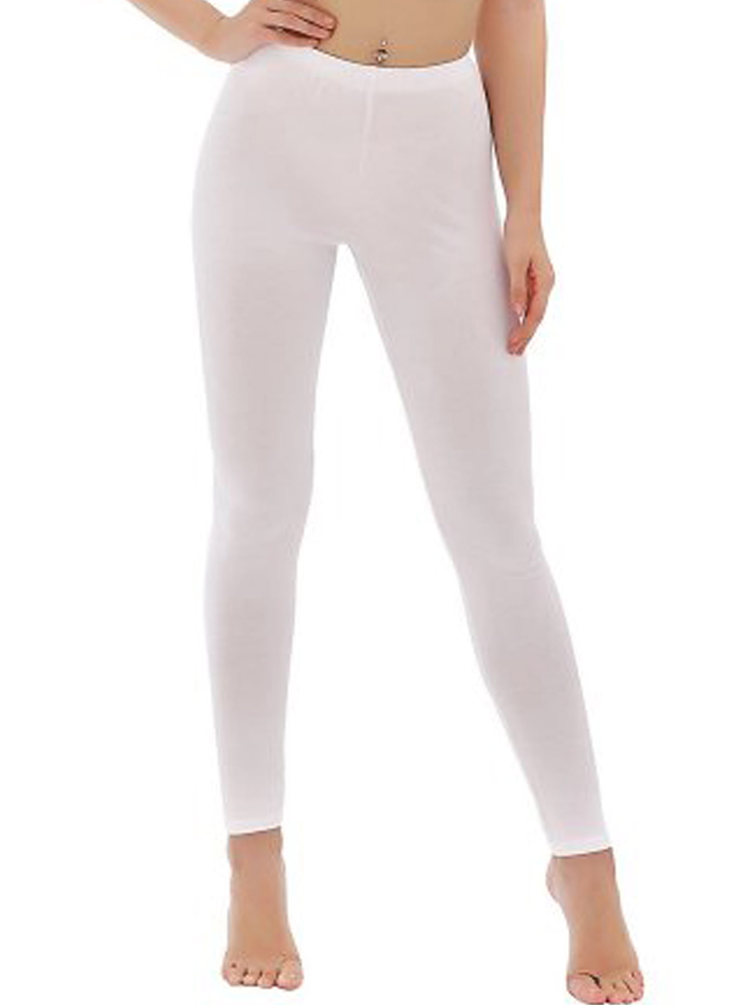 Lelinta Leggings Seamless Footless Stretch Women Yoga Pants Polyeseter And Spandex White Walmart