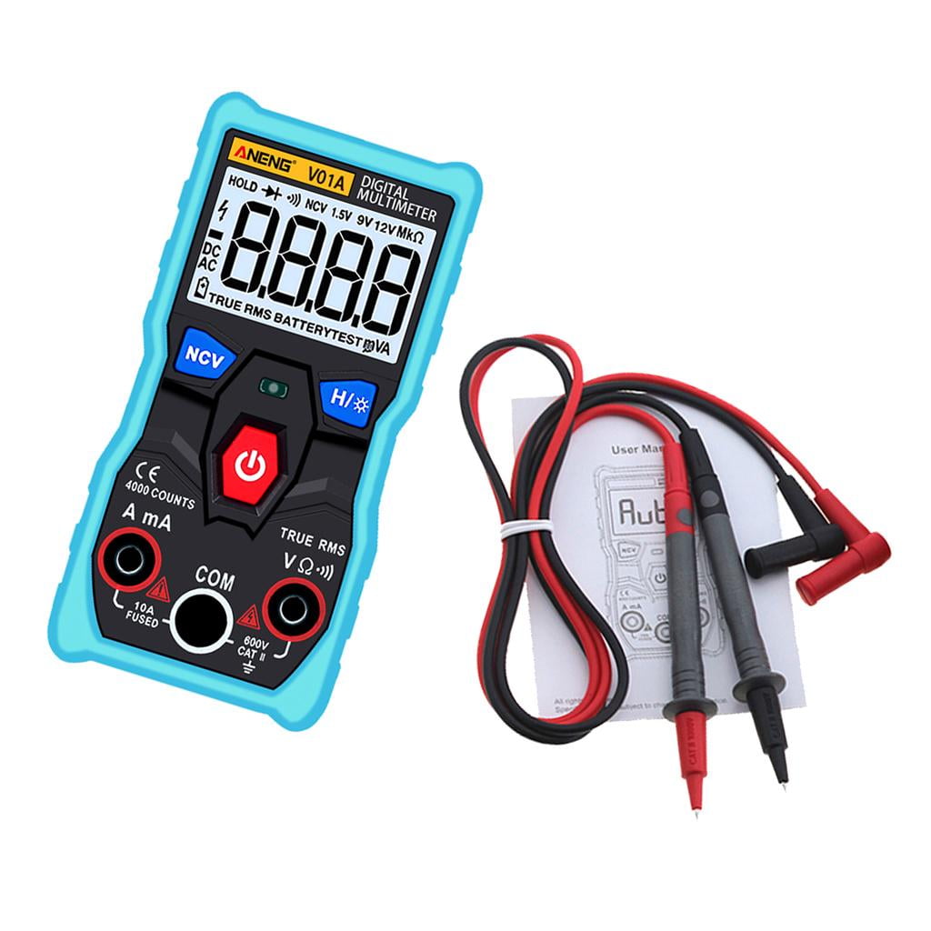 AC DC Voltmeter Resis Frequency NCV Diode True RMS Digital Multimeter