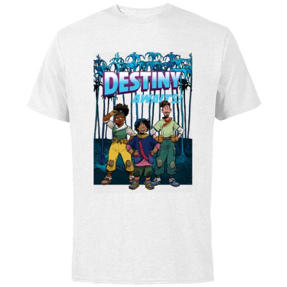Disney Strange World Destiny Awaits - Short Sleeve Cotton T-Shirt for Adults - Customized-White