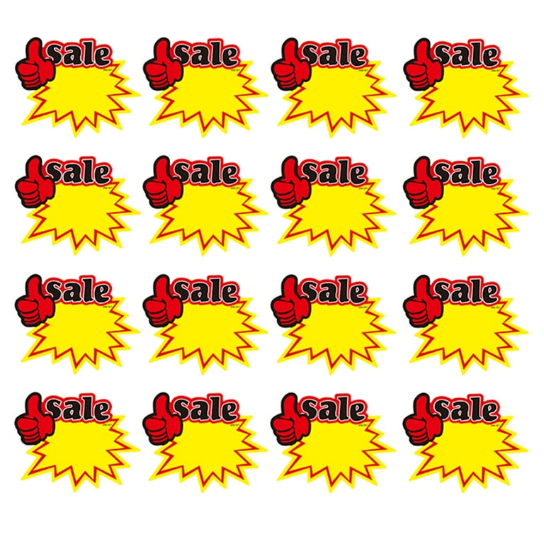 Frcolor Sale Price Tags Stickers Signs Display Promotionaladvertising  Garage Sign Stickers Holder Paper Stand Commodity Retail 