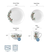 Studio Nova Holly Cheer 16-Piece Dinnerware Set