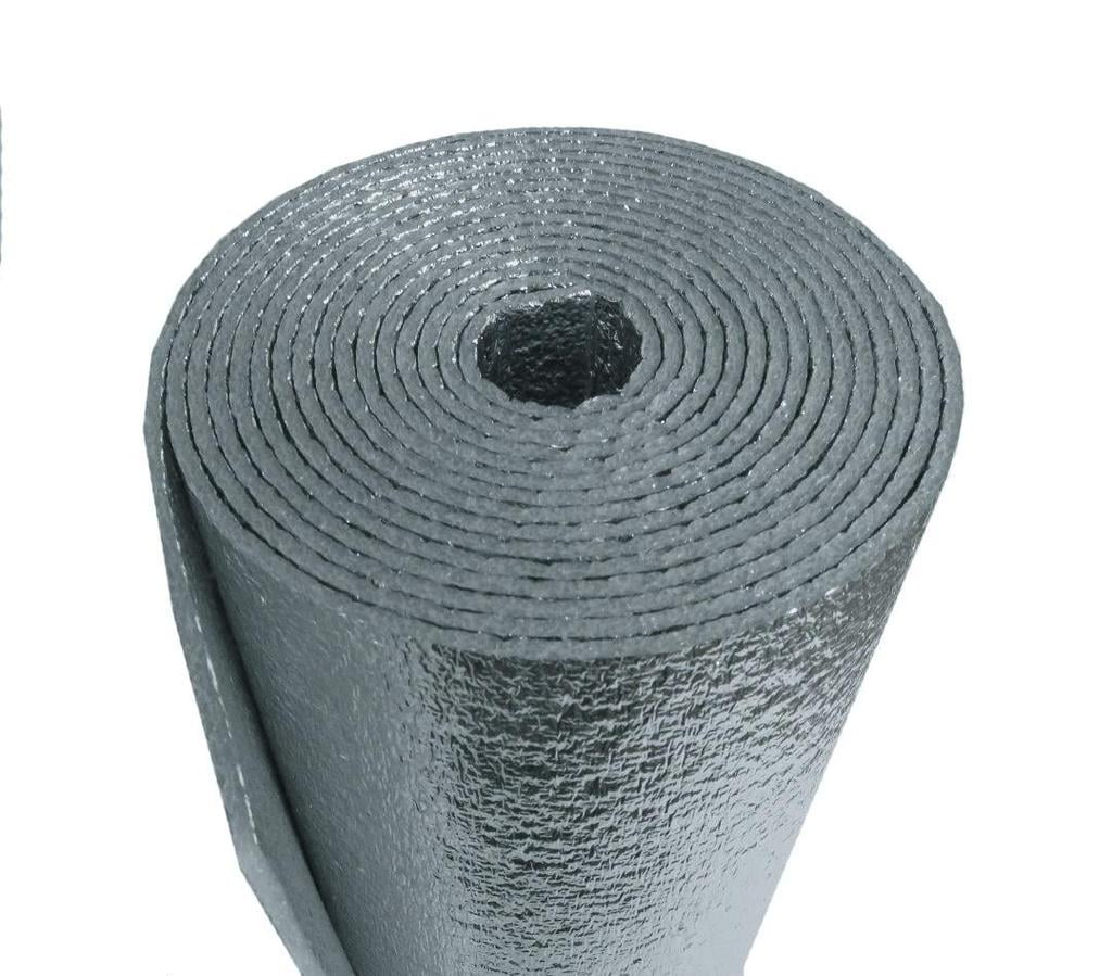 Heavy Duty 6inch x 25ft Reflective Foam Core Pipe Air Duct Attic Basement Weatherization wrap kit (1/4 inch thick) w/Heavy Duty Scrim Reinforced Tape