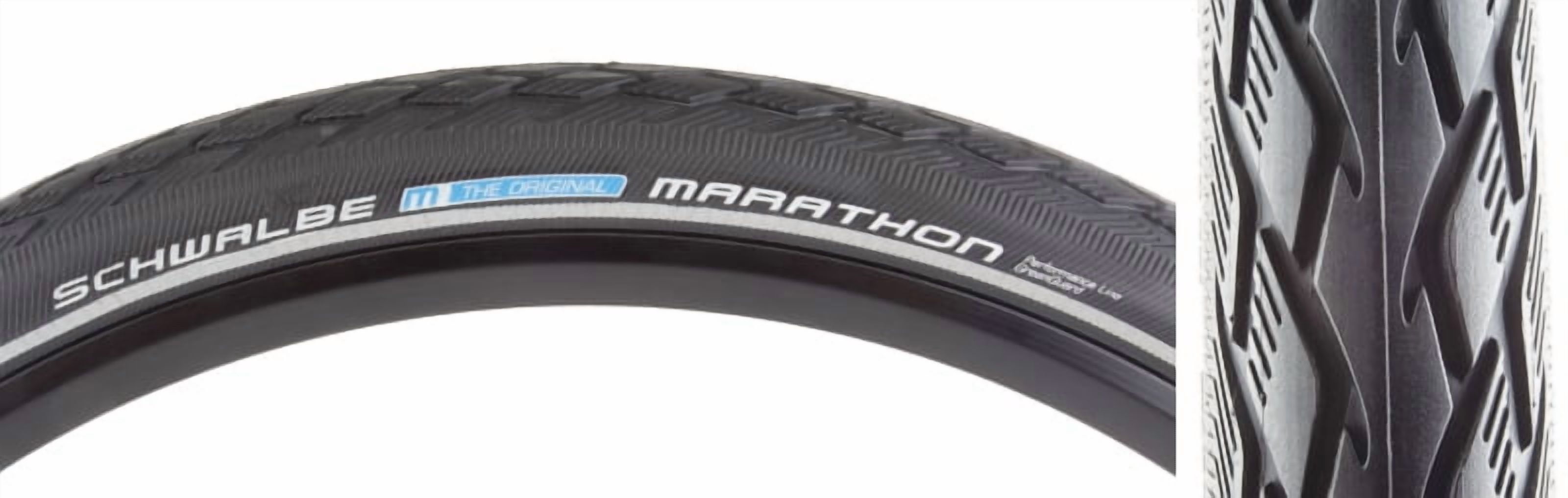 Schwalbe Marathon 700x38c Tire Wire Bead Black/Reflective GreenGuard