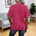 thumbnail image 4 of GUACER Womens T Shirts Trendy V Neck Short Sleeve Blouses Relaxed Fit Pocket Casual Tee Tops, 4 of 7