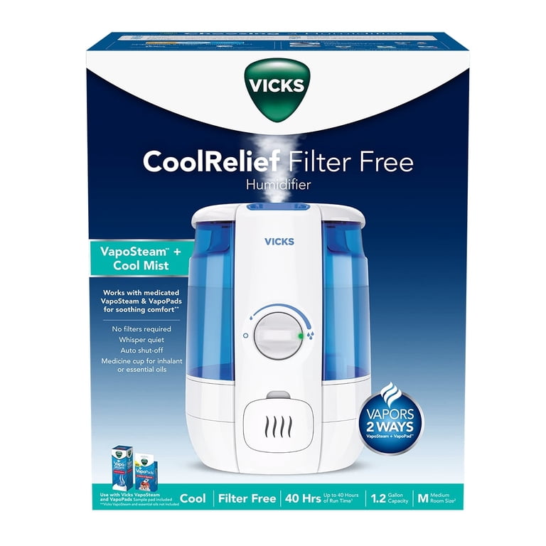 Vicks Cool Relief Ultrasonic Humidifier, 1.2 Gallon photo 8