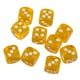 thumbnail image 4 of de 10pcs a seis caras de acrílico DRE DICIES para Tablero del partido Juguetes Amarillos CUTICAT Juego de rol de seis caras., 4 of 8
