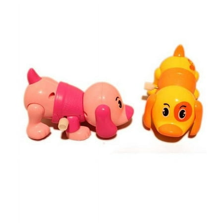 Puppy Pals Set Of 12 Wind Up Colorful Dogs